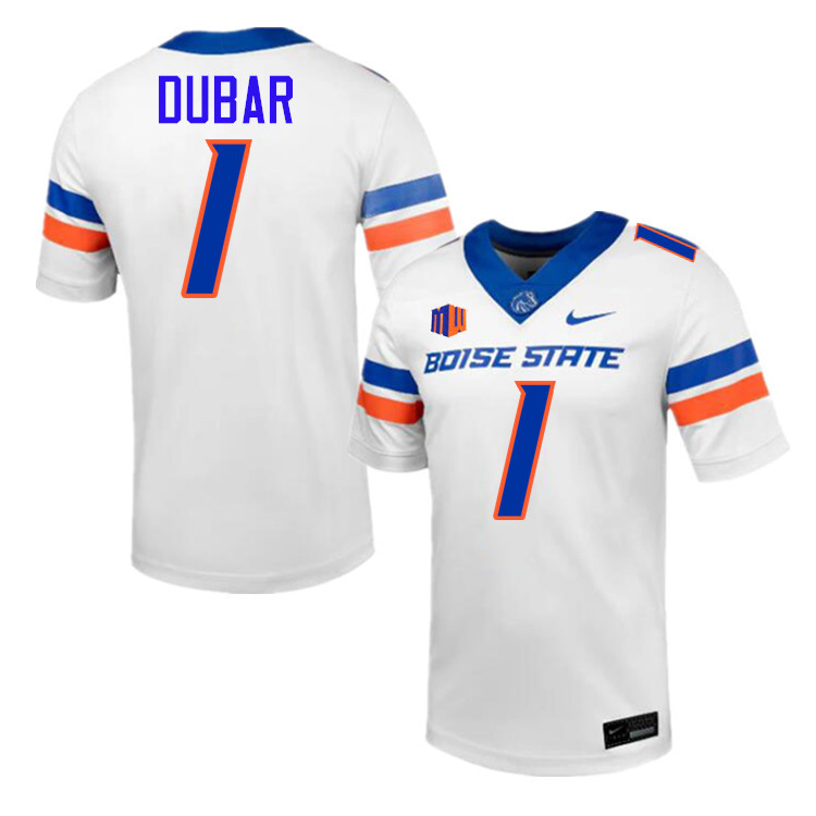 Jambres Dubar Jersey, Boise State Broncos College Football Jersey College Uniforms-White